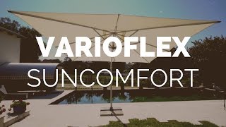 ☼ Sonnenschirm Suncomfort Varioflex Produktvideo  GartenundFreizeit [upl. by Affrica698]