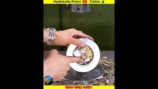 Hydraulic press vs coins India Pakistan chin ka Sikka Rakha jaaye to kya hoga 500 kg 💯😱 [upl. by Asiuqram]