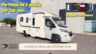 2022 GiottiLine Siena 390 Privilege  PERFILADA PARA 5 PERSONAS   CARAVANAS SANGAR [upl. by Ardnik]