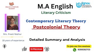 What is Postcolonialism  Postcolonial Theory Concept Explained by Mrs Preeti Mathur cuet MAeng [upl. by Yllier182]