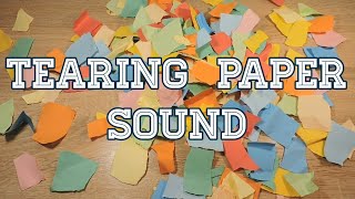 Tearing paper sound ASMR Tear and rustle White noise for relaxation sleep study No talking [upl. by Wittie]