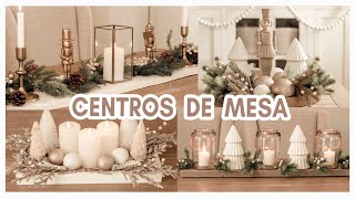 🌲CENTROS DE MESA NAVIDEÑOS SIN GASTAR MUCHO DINERO 😮IDEAS DECORACION ELEGANTE Y ECONÓMICA Christmas [upl. by Tnemelc]