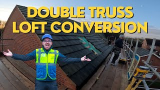 DOUBLE LOFT CONVERSION  TRUSS ROOF [upl. by Ritter157]