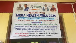 Mega Health Mela 2024  HMLA Lungla Sponsored  The Camp was inaugurated by ZPM  Zemithang [upl. by Eycats579]