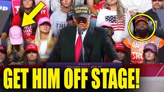 OMG CROWD FALLS ASLEEP BEHIND TRUMP AS HE SUFFERS DEPRESSIVE COLLAPSE [upl. by Hessney806]