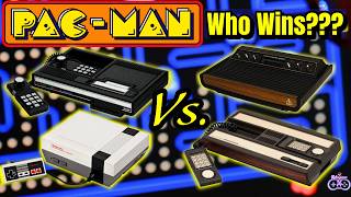 Atari 2600 Vs Colecovision Vs Intellivision Vs NES  A Legendary PacMan Battle  Who Will Win [upl. by Mimajneb182]