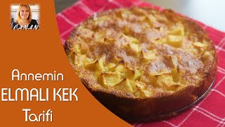 Annemin nefis elmalı kek tarifi Mama´s leckerer Apfelkuchen CANAN´S REZEPTE [upl. by Charin595]