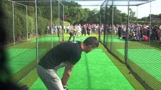 Kevin Pietersen at Woodhall Spa Cricket Club [upl. by Housum]