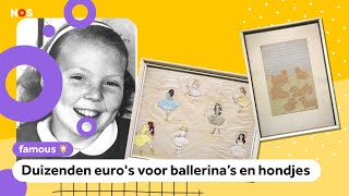 Kindertekeningen van prinses Beatrix verkocht [upl. by Noyart]