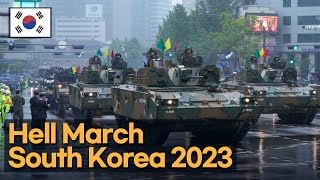 Hell March  국군의 날 75주년 시가행진 [upl. by Analem]