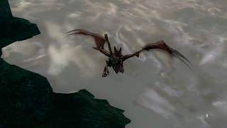 Hellkite Dragon flight at the Undead Burg [upl. by Htiduy]