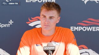 QB Bo Nix on Denvers offense All 11 of us on offense have things that we can improve on [upl. by Ive]