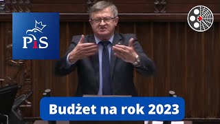 Tadeusz Cymański  budżet na rok 2023 [upl. by Augie]