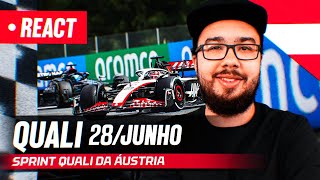 F1 REACT AO VIVO  CLASSIFICAÇÃO SPRINT DA ÁUSTRIA DE 2024 [upl. by Malvie]