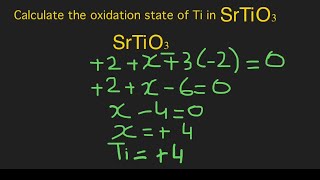 Oxidation state of Ti in SrTiO3 [upl. by Bencion156]