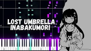 Lost Umbrella  Inabakumori PIANO TUTORIAL SHEET  MIDI IN THE DESCRIPTION [upl. by Viviene]