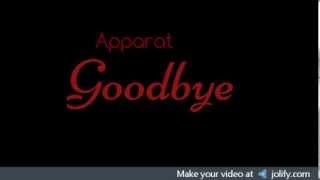 GoodbyeApparat Lyrics Video [upl. by Eillom]