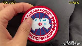 Real vs Fake Canada Goose Macmillan Parka Black with Red Badge Review [upl. by Enyrehtak]