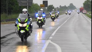 Polizeieskorte Bundespräsident Steinmeier im tiefsten Ostfriesland [upl. by Anaoj654]