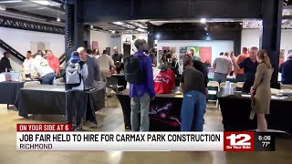 ‘Built for Richmond by Richmond’ Job fair hosted to recruit residents to work on CarMax Park [upl. by Faria206]