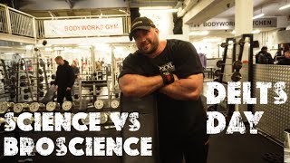 Road to 300lbs Shoulder Workout Science vs Broscience Chat [upl. by Oirevlis]