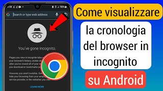 Come visualizzare la cronologia del browser in incognito in Android 2023 [upl. by Seniag]