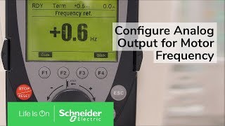 Configuring Analog Output for Motor Frequency on Altivar 61 amp 71  Schneider Electric Support [upl. by Kenley165]