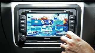 Custron T1070VW1 Skoda DVD Navigation All in one Review [upl. by Alica677]