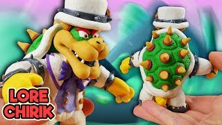 Making Bowser from Super Mario Odyssey in POLYMER CLAY [upl. by Grimaud]