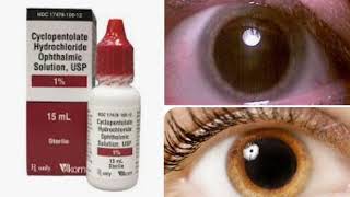 CYCLOPENTOLATE HYDROCHLORIDE  Ophthalmic solution USP Uses  Side effect Optometry solution [upl. by Bertie]