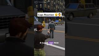 If You Aim at Cops from Behind and the Side in GTA Definitive Edition Games gta gtatrilogy [upl. by Eelame161]