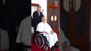 Pope Meets PNG Governor General shorts popefrancis [upl. by Nivlac]