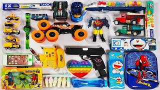 Latest Toys Collection🤑Rc Stunt Car School Bus Cars Hulk Gun Tank Erasers Pencils Laser Light [upl. by Hilaire]