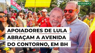 Em BH apoiadores de Lula fazem quotAbraço da Contornoquot [upl. by Litton]