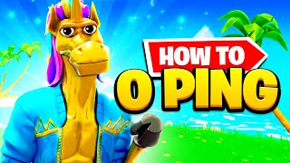 How To Get 0 PING in Fortnite amp Get Lower Ping Fortnite OPTIMIZE PINGREMOVE PACKET LOSS Season 8 [upl. by Naujej]