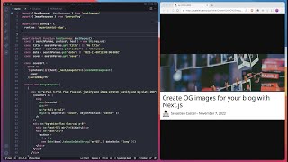 Create OG images for your Nextjs application [upl. by Eel]