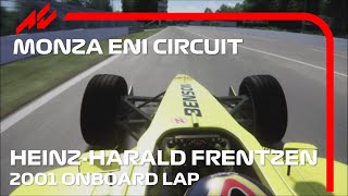 F1 2001 Jordan EJ11  HeinzHarald Frentzen Onboard Monza [upl. by Hugo914]