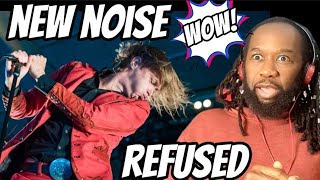 REFUSED New noise REACTION  Wow They almost took my head off First time hearing [upl. by Alice]