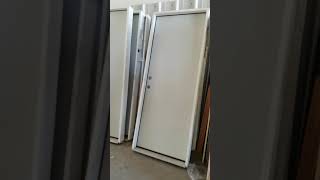 Exterior Door 32x80 Premium Flush Primed Right Hand Inswing Prehung with Steel Threshold See Video [upl. by Maleeny]