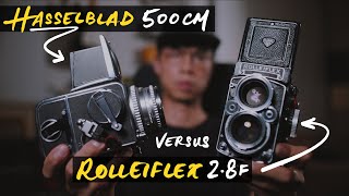 Why Hasselblad 500cm Review vs Rolleiflex 28F [upl. by Elaval513]