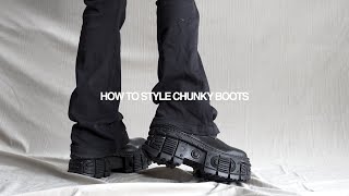 How To Style Chunky Boots  3 Ways to Style [upl. by Eceerahs]