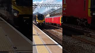 DB class 325s going through Crewe on the UFL to Daventry [upl. by Anerys]