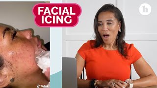 Dermatologist Reacts to Face Icing [upl. by Ilamad889]