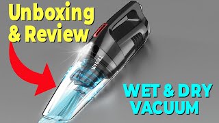 Unboxing amp Review Whall Vacuum Wet amp Dry Handheld Rechargeable Cordless Vacuum [upl. by Ennyl]