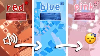 asmr roblox 🌙 I SWITCH KEYBOARDS EVERY COLOR [upl. by Vharat705]