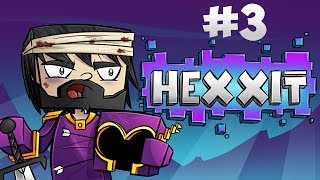 Minecraft  Hexxit  Ep 3  Settling In [upl. by Annohsak611]