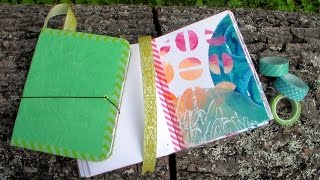 Easy DIY Beautiful Handmade Journal Tutorial [upl. by Yanel]