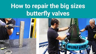 How to repair big sizes butterfly valves [upl. by Salem]