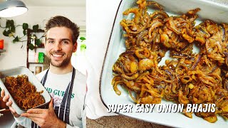 Super Easy Onion Bhajis  Plain Flour Recipe [upl. by Alamat734]