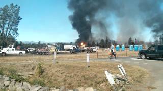 1000 gal Propane Tank Explodes  Sonoma Pacific [upl. by Hyland]